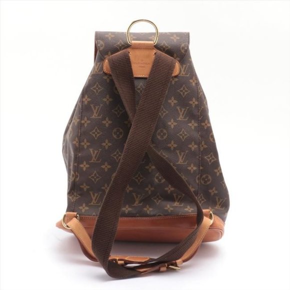 Louis Vuitton Montsouris GM Vintage Brown Monogram Canvas Backpack main image 8